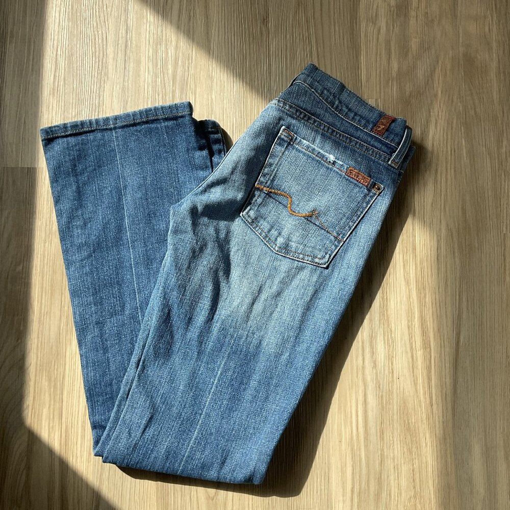 7 For All Man Kind Jeans Sz 27 Lowrise/Bootcut